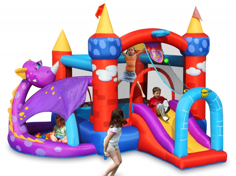 WORLD4KIDS Hüpfburg Drachen-Schloss